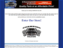 Tablet Screenshot of championfalcon.com